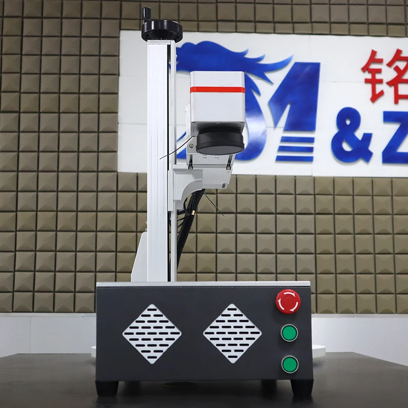 Portable fiber laser marking machine JPT RAYCUS Mopa for color metal engraving laser engraver on stainless steel aluminum 60w