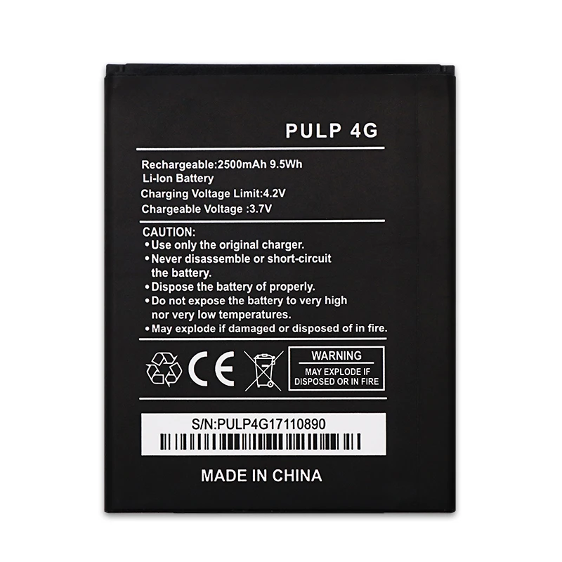 Новый 2500mAh Wiko 5251 сменный аккумулятор Wiko Pulp 3G 4G 5251 / WIKO 3913 Lenny 4 Plus 4 + батареи для телефона