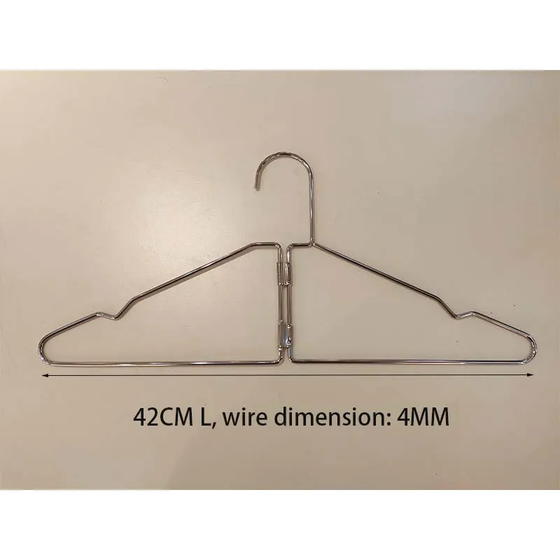 Kindome new arrival high quality hot sale foldable metal clothes metal hanger in USA market