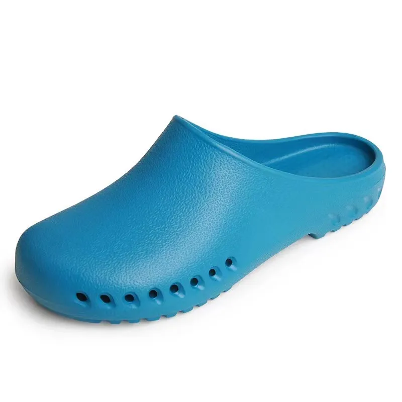 Nursing Comfort Hospital Nurse Chef Kitchen Shoes Women Men Shoes Kitchen Unisex Non-slip Black Leather Rubber Flat Shoes