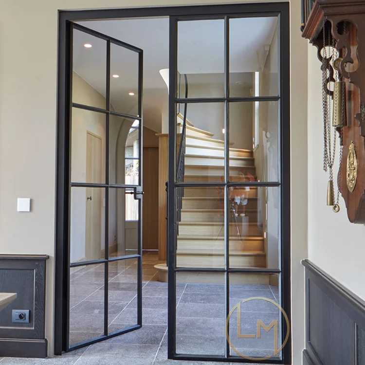 Simple Soundproof Bedroom Room Living Dining Steel Fire Rated Glass Sliding Wall Partition For Home