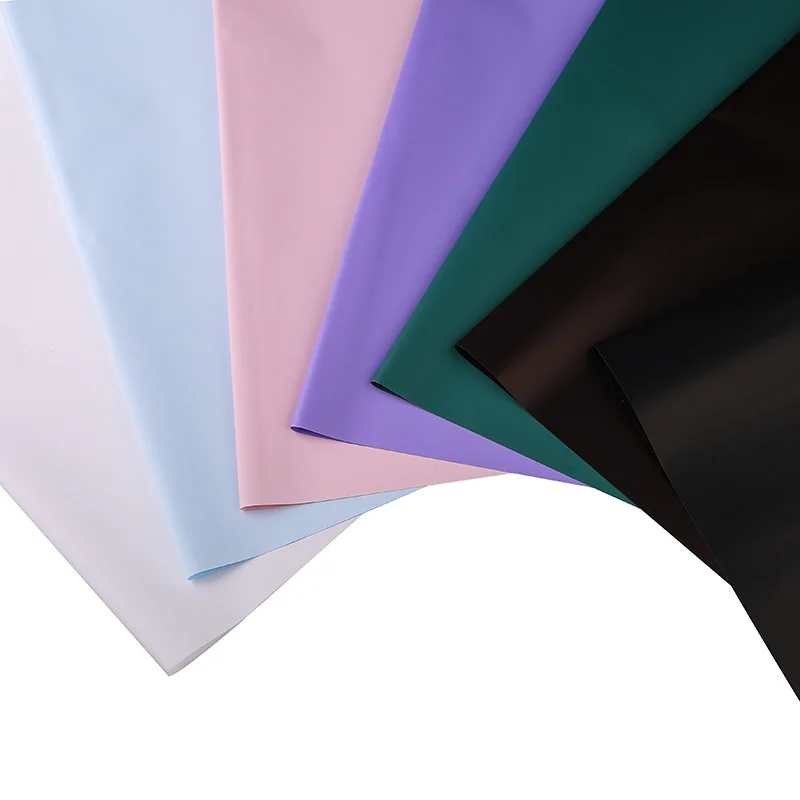 Hot selling high quality double sided two color flower wrapping paper matte waterproof bouquet florist supplies