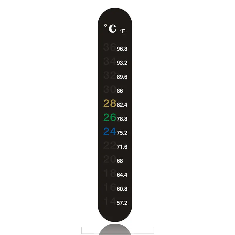 Wholesale Customized aquarium fish tank thermometer Liquid Crystal Strip Thermometer strip