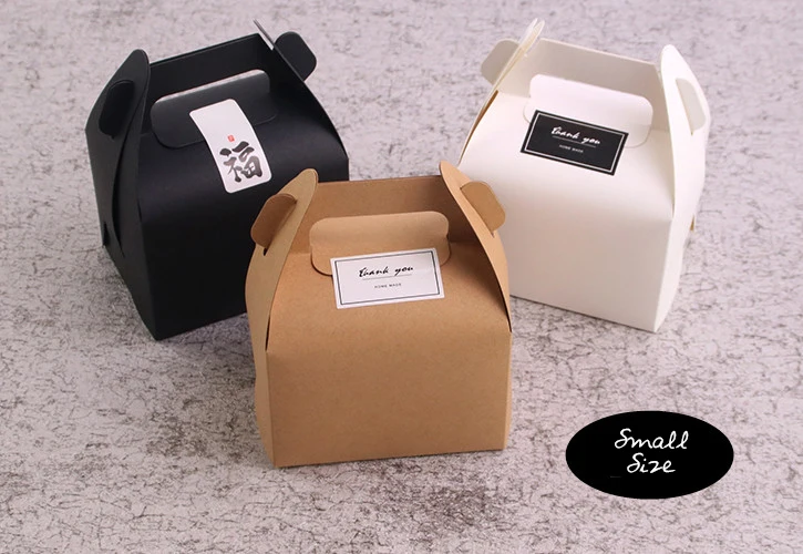 Перерабатываемая бумажная Подарочная коробка для хлеба, портативная коробка для завтрака и торта, оконная коробка для торта