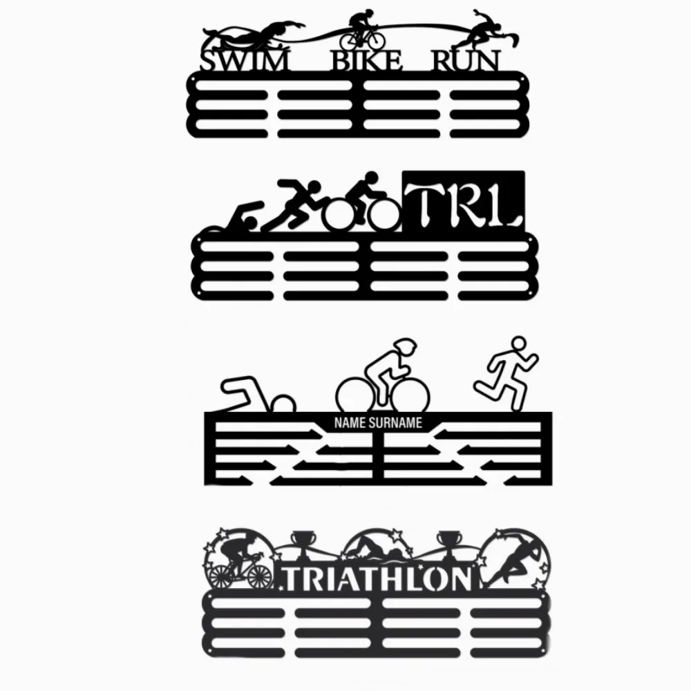 Triathlon Sports Medal Holder Display Hanger Rack Frame Medal Hanger Display Holder