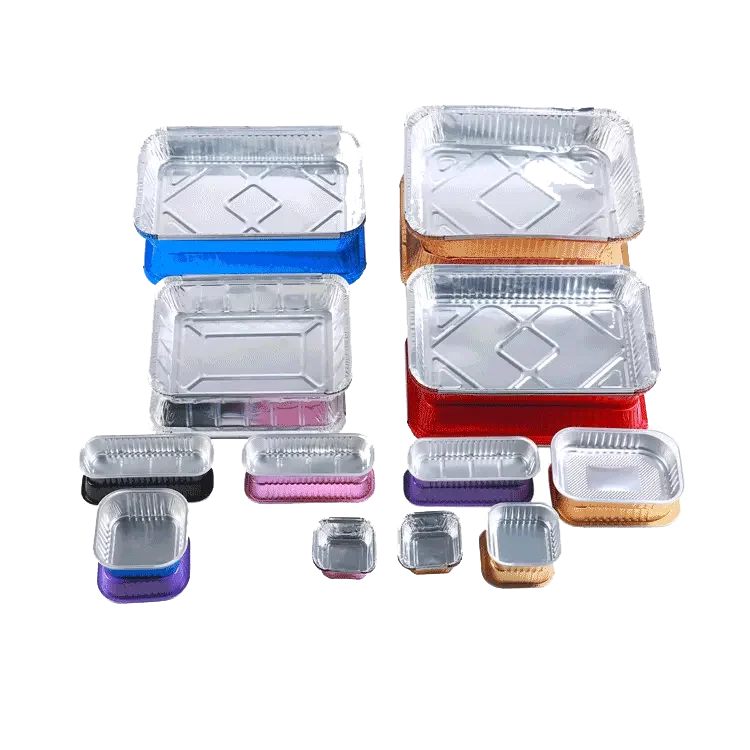 RZLH-MJ user-friendly aluminum foil food storage container ovenable factory direct sale baking catering use package mould punch