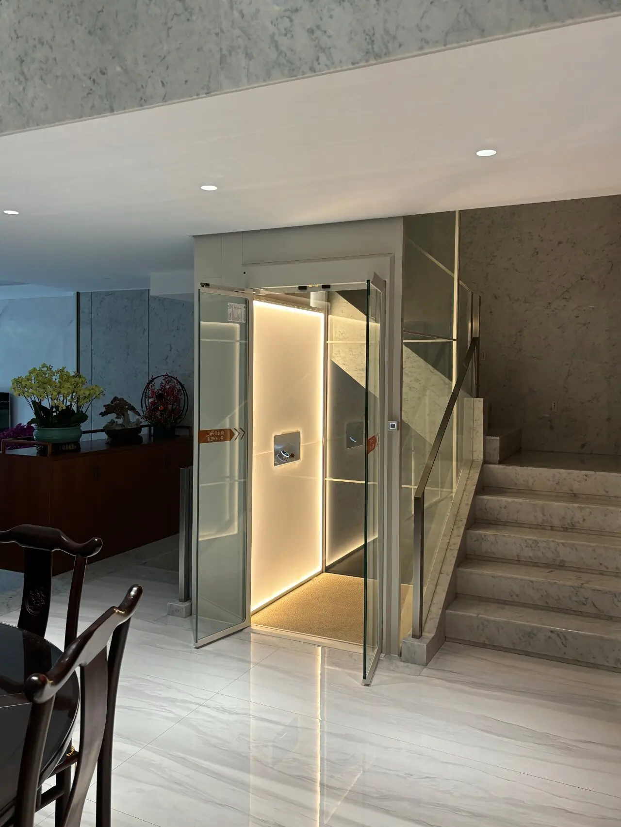 Outdoor indoor vertical home residential hydraulic home elevator lift platform with cheap price