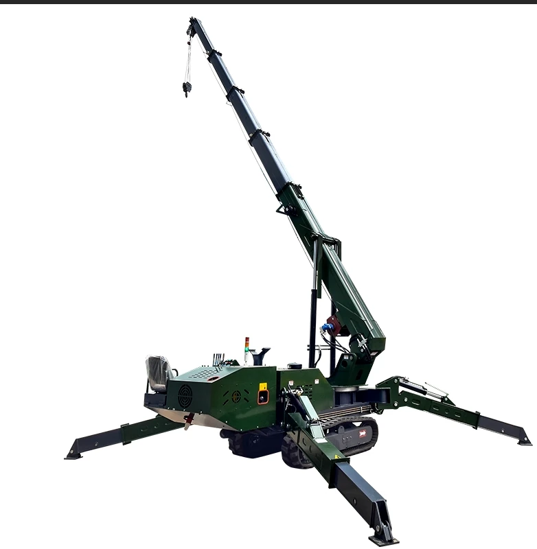 Lifting Eguipment Spider Crane Foot Lift Tables Folding Construction 12 ton full-slewing boom lify Portable Crane for Sale