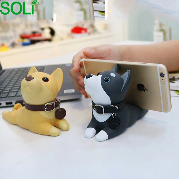 Милый щенок собака настольная подставка для мобильного телефона с рисунками из мультфильмов мобильный смартфон кронштейн орнамент в машину струйного принтера Desk