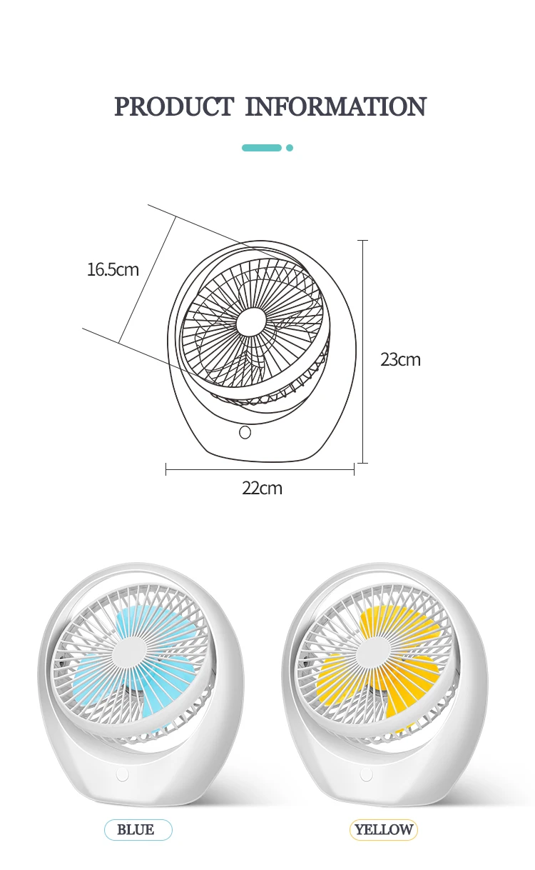 New Summer  Mini Fan USB Rechargeable Water Mist Fan With Lithium Battery Office Home Round Table Pedestal Cooling Fan