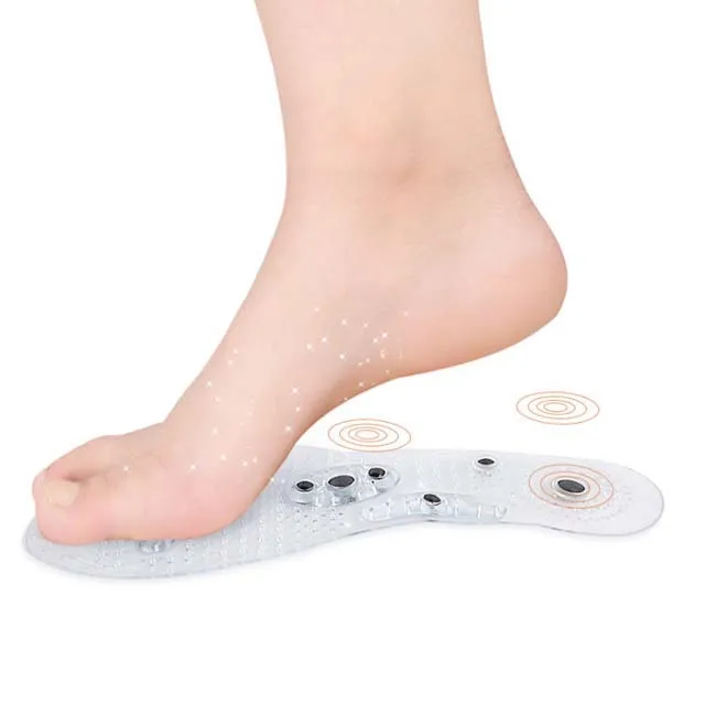 Magnetic therapy magnet foot massage gel insoles promote blood circulation fatigue relieve shoe pads