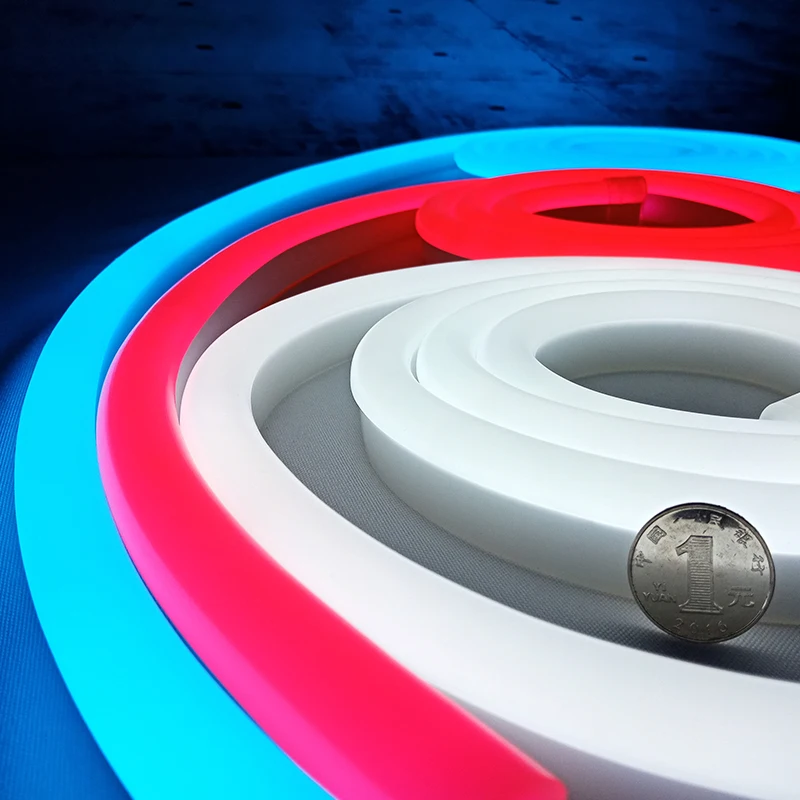 Divatla Wholesale Welding-Free PVC 8mm 6mm Cutting Led Neon Rope tv backlight Waterproof Silicone Neon Rope Light Strip