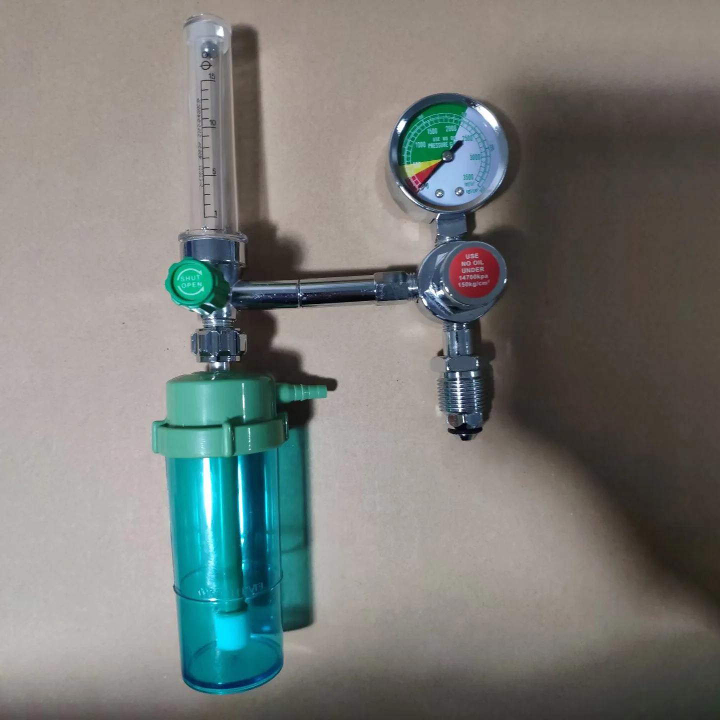 2023 NINGBO KangWei Brass Wholesale Price Manufacturer medical cga870 brass oxygen pressure regulator for oxygen cylinder