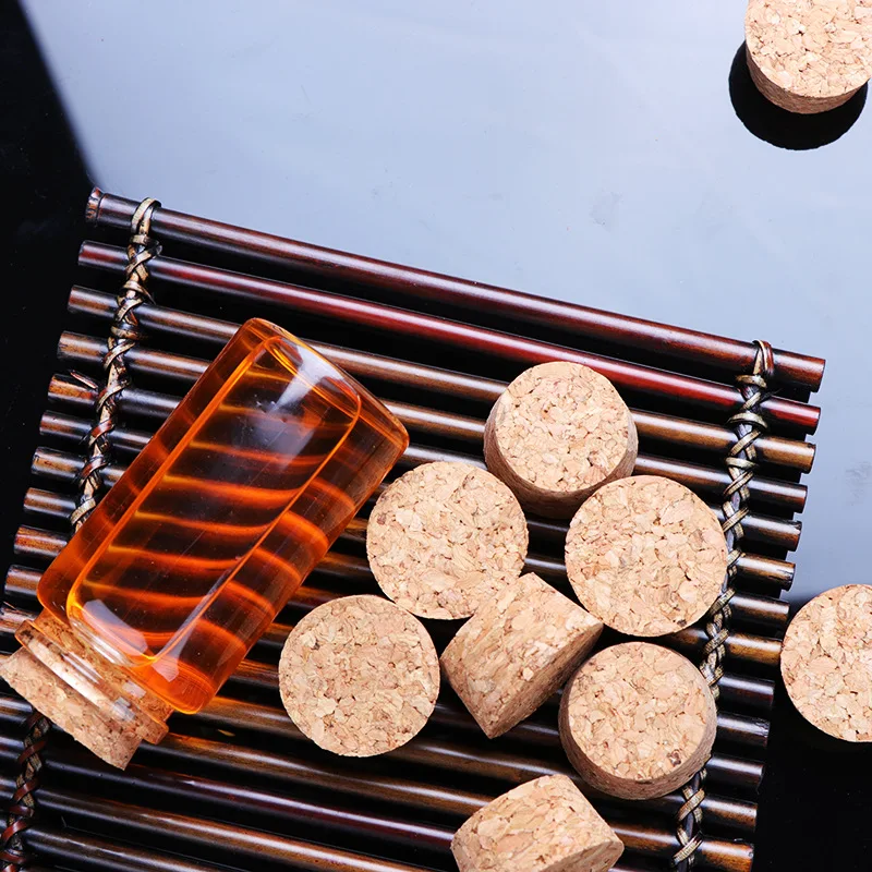 factory custom cork lids for storage glass candle jars Agglomerated Tapered Cork Stoppers Lids for Bottles, Jars, Flasks