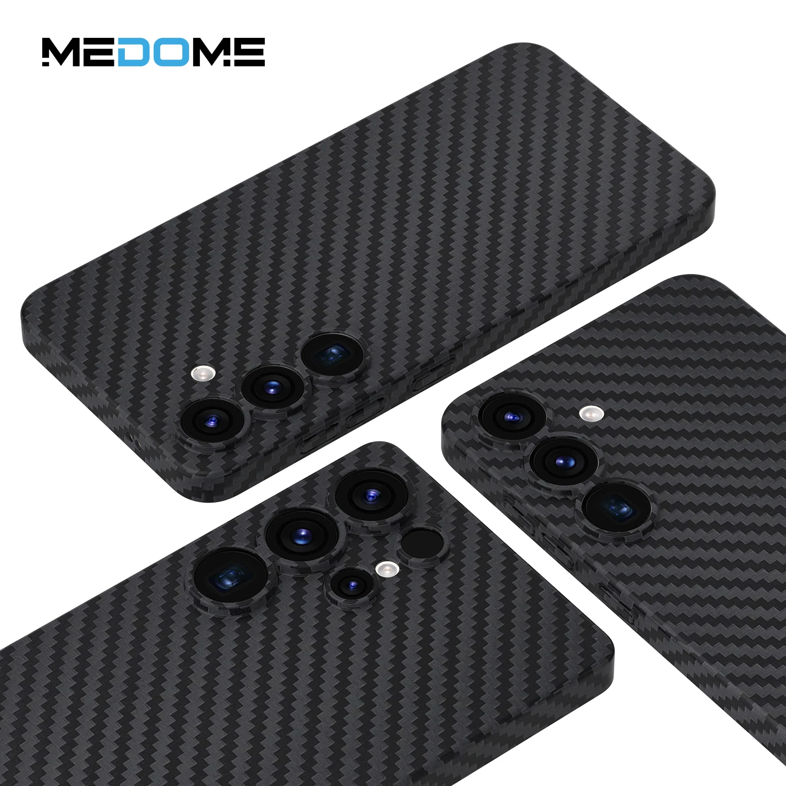 Slimoro For iPhone Samsung S25 Ultra New Other Mobile Phone Housings Gaming Cell Phone Accessories Carbon Fiber Pattern PP Case