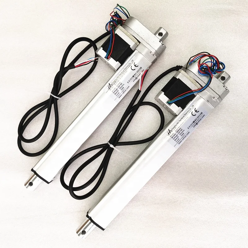 stepper motor 12v 24v linear actuator 90kg