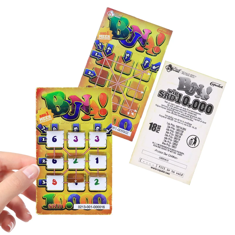 Professional Free Design pull cards Full Color digital printing Service pull tabs gambling tickets