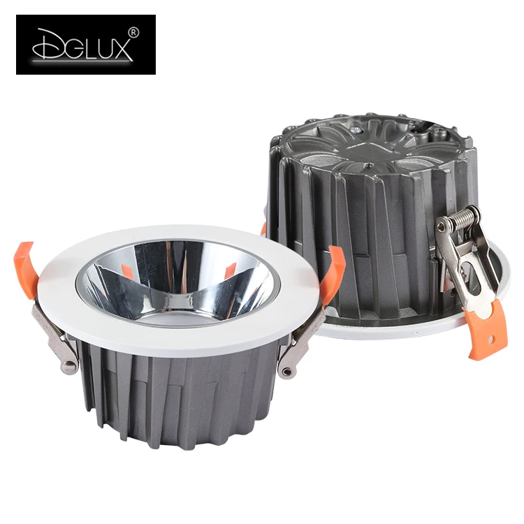 DGLUX High Quality Residential Deep Recessed Aluminum 10 15 20 30 40 50 70 Watt Cob Led Downlight