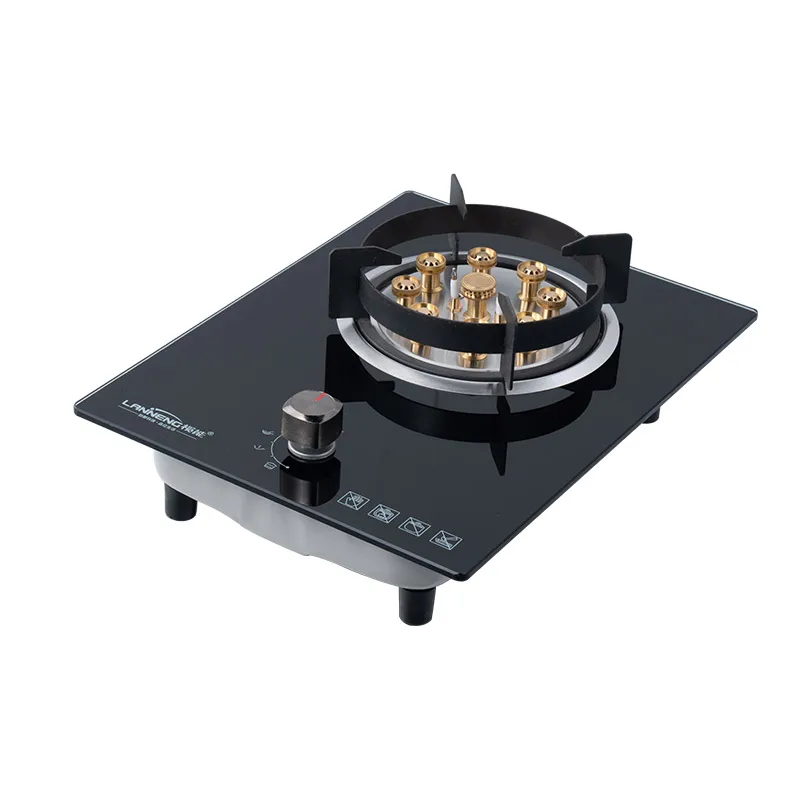 Kitchen appliances embedded stove kitchen burner biogas black glass cooktop