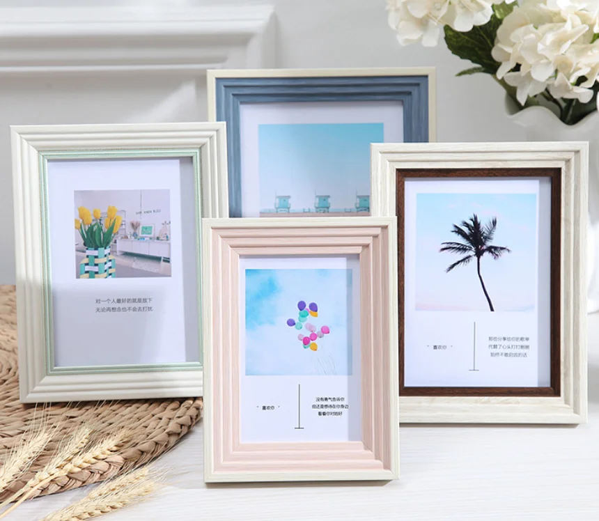 Рамка для фотографий в литературном стиле, креативная Европейская фоторамка 5, 6, 7 дюймов, настенная детская фоторамка