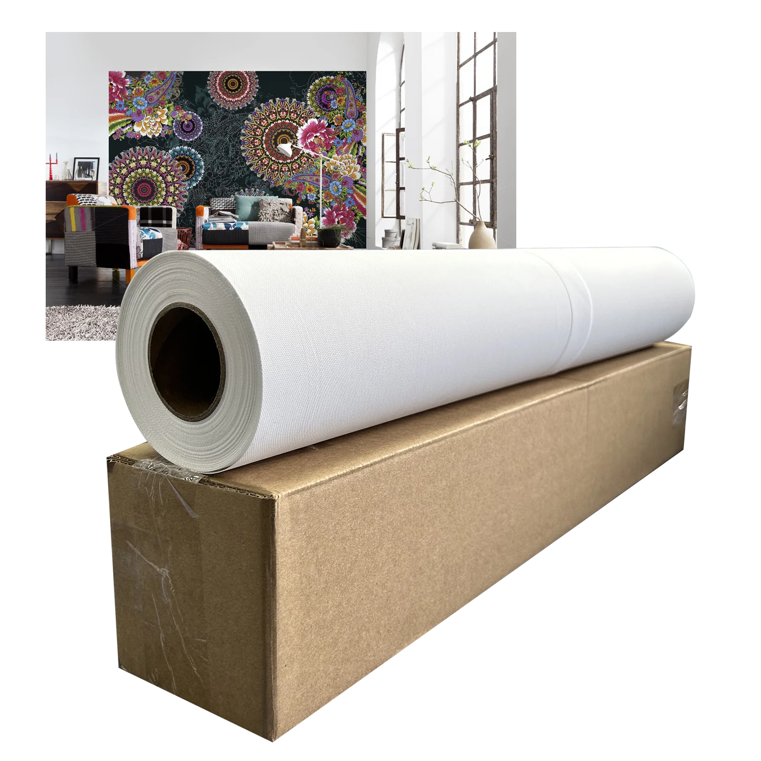 Colorfan Blank Non Woven Wallpaper Canvas Art Paper For UV Ink Print