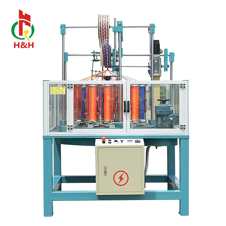 Henghui High Speed 17 Spindle Rubble Flat Elastic Belt Braiding Machine