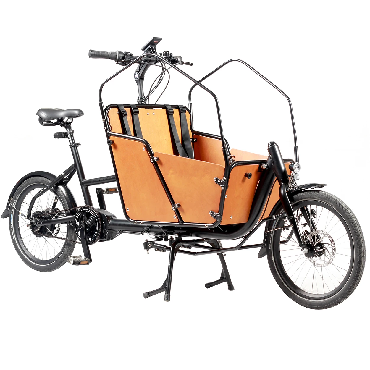 Two wheel cargo bike mid drive Electric cargo bike delivery throttle velo cargo