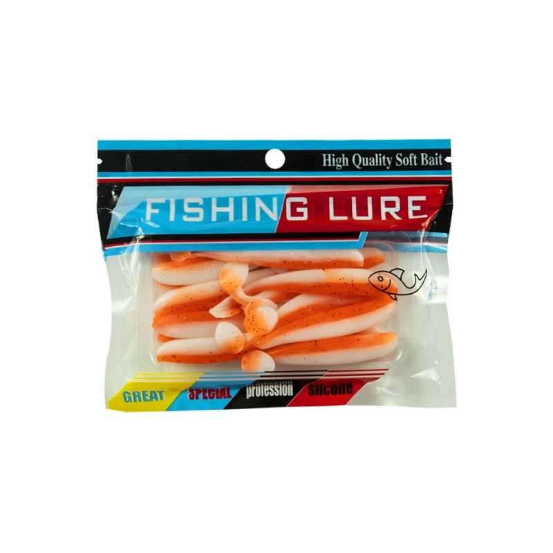 LINNHUE soft fishing lure T-tail fake bait suitable fresh salt water silica gel cheap price durable fishing bait