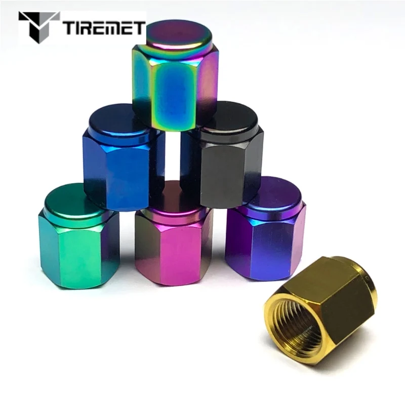 TItanium Alloy Wheel Tire Valve Tyre Rim Stem Covers Airdust Waterproof For Cars Motorcycles Trucks Bikes