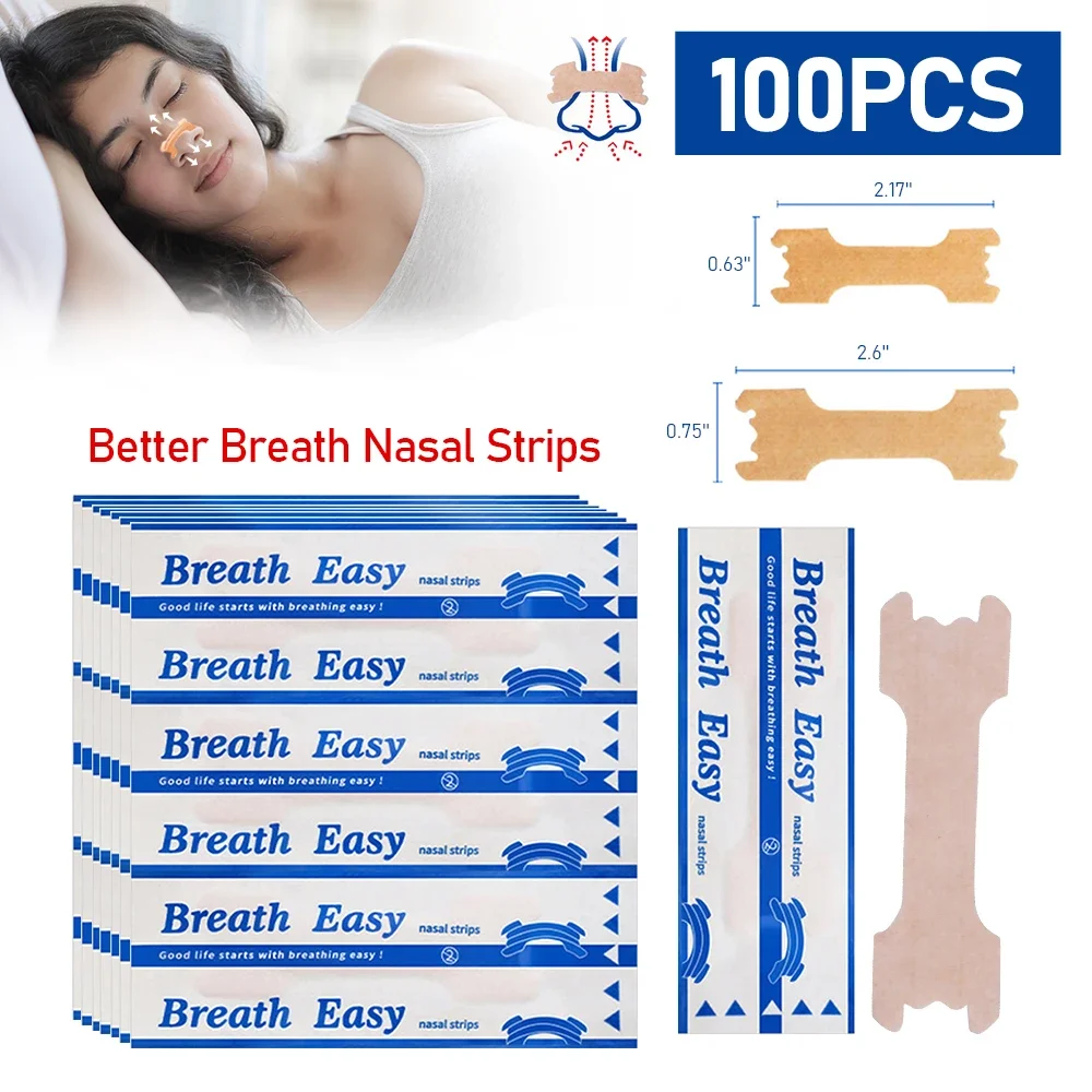 Breath Easy Anti-snoring Patch Nasal Strips Good Sleeping Stop Snoring Nose Patches For Adults Children Antisnore Stickers