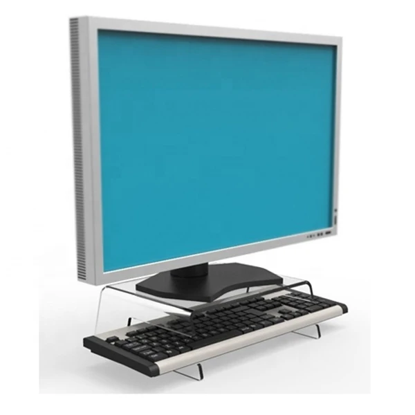 Custom Size Computer Desktop Stand Acrylic Computer Riser Monitor Stand