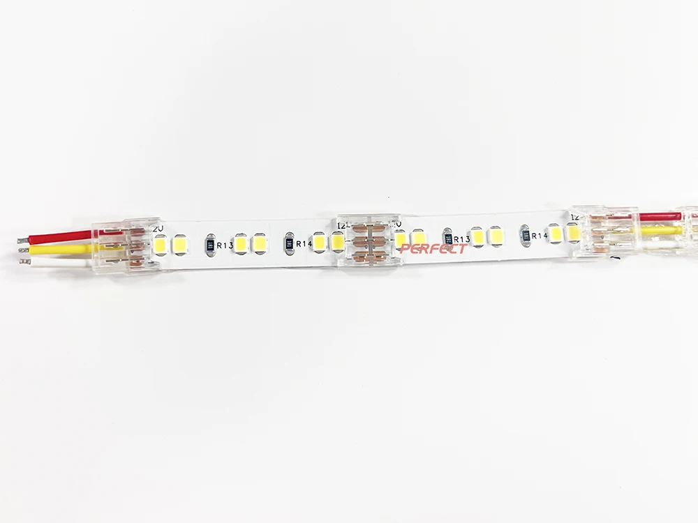 Тест-полоски для провода SMD5050 SMD2835 разъем Беспрерывное пайки светодиодные ленты Разъем Светодиодные