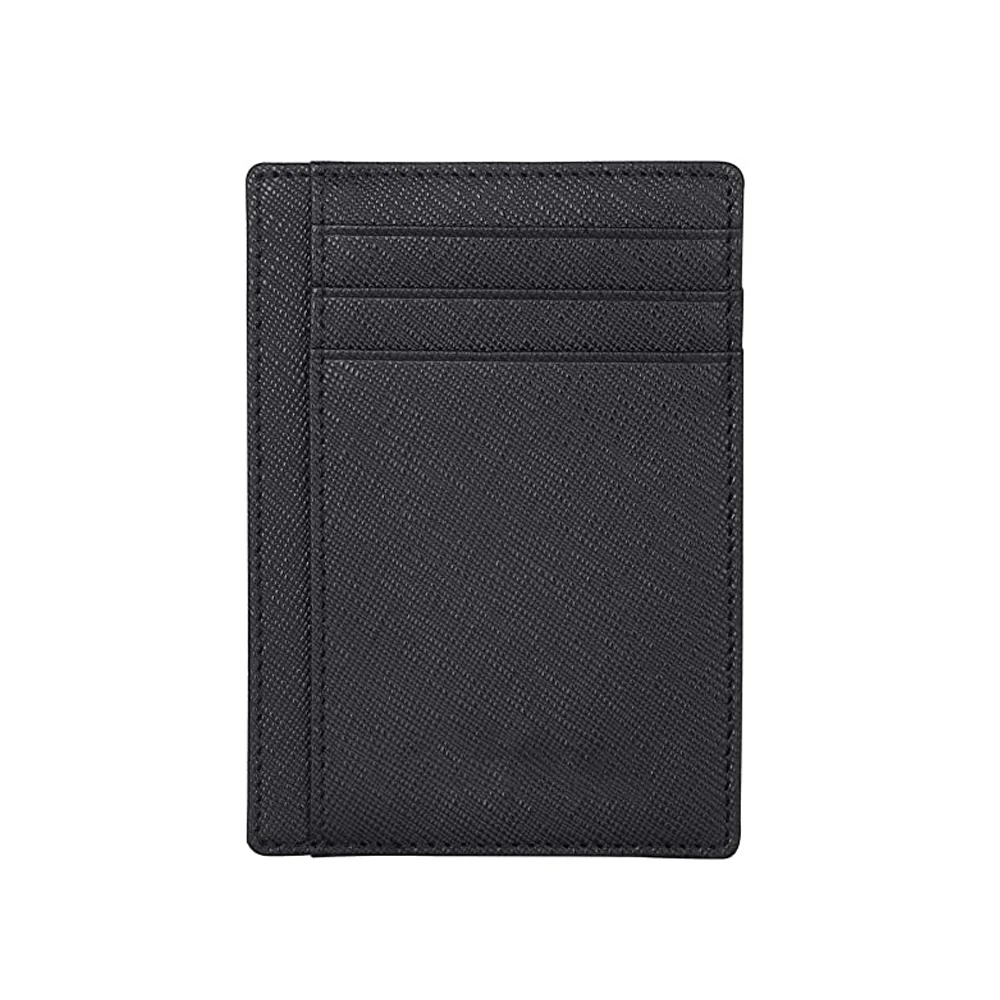 Hot-selling High Quality Custom Promotional RFID Function Saffiano Genuine Leather Credit Card Holder