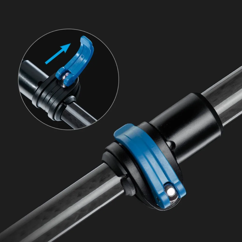 Hot Carbon Fiber 5 Section Ultralight Trekking Poles Folding  Walking Stick for Trail Running Hiking