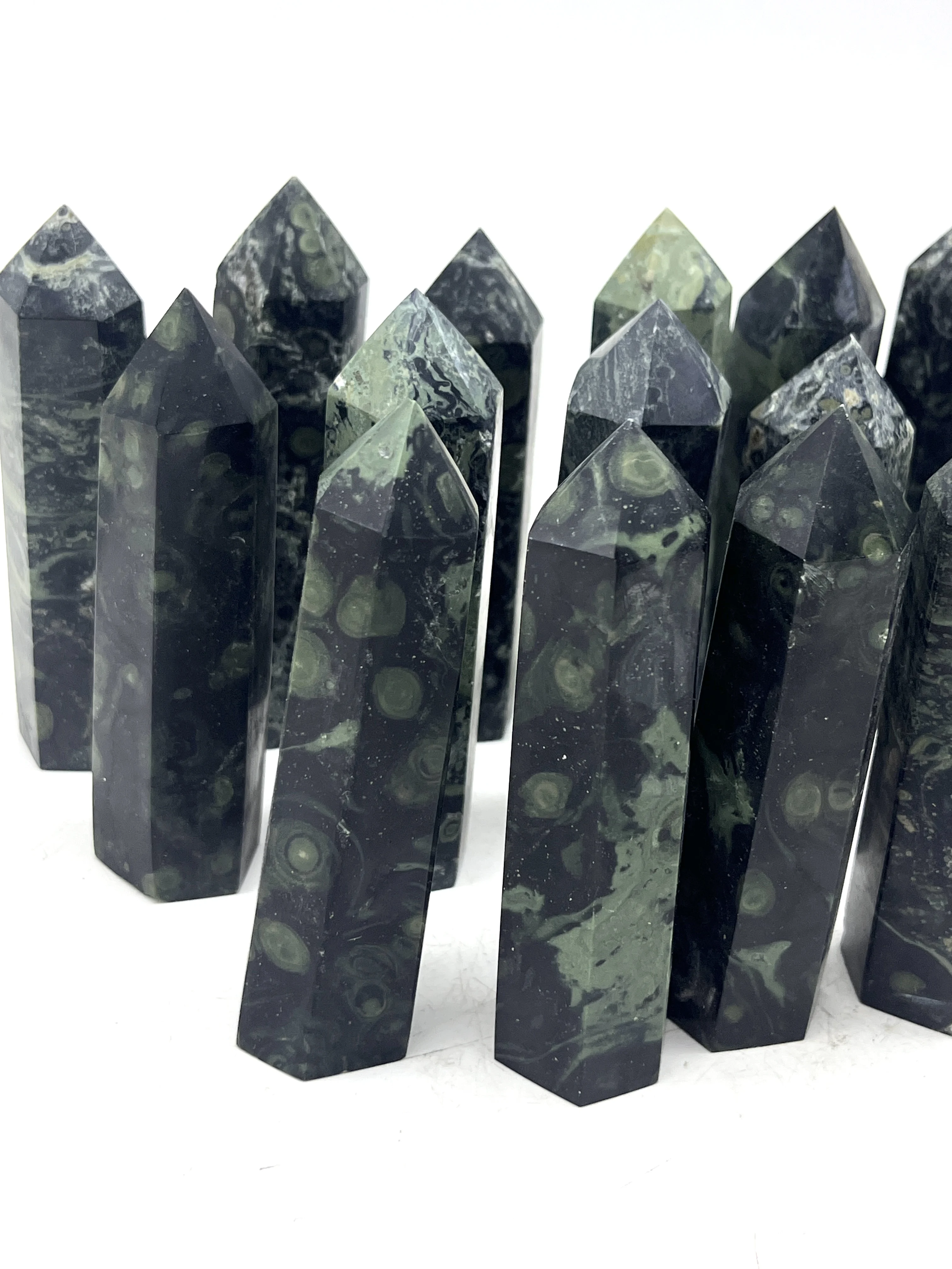 Натуральный kambaba jasper point для продажи хрустальный драгоценный камень хороший подарок оптом