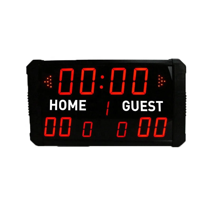Digital Scoreboard with Remote Multisport Indoor Tabletop Scoreboard Portable Electronic Basketball Scoreboard