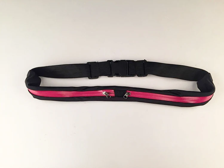 Running Accessories Hands-Free Waist Phone Belt With 2 Zipper Pocket Waterproof