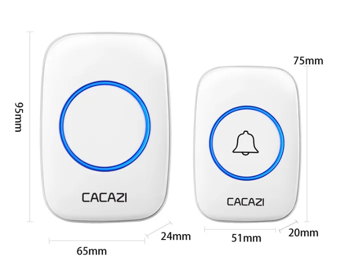 Wireless Waterproof Doorbell 300m Range Plug Home Intelligent Door Bell Chime