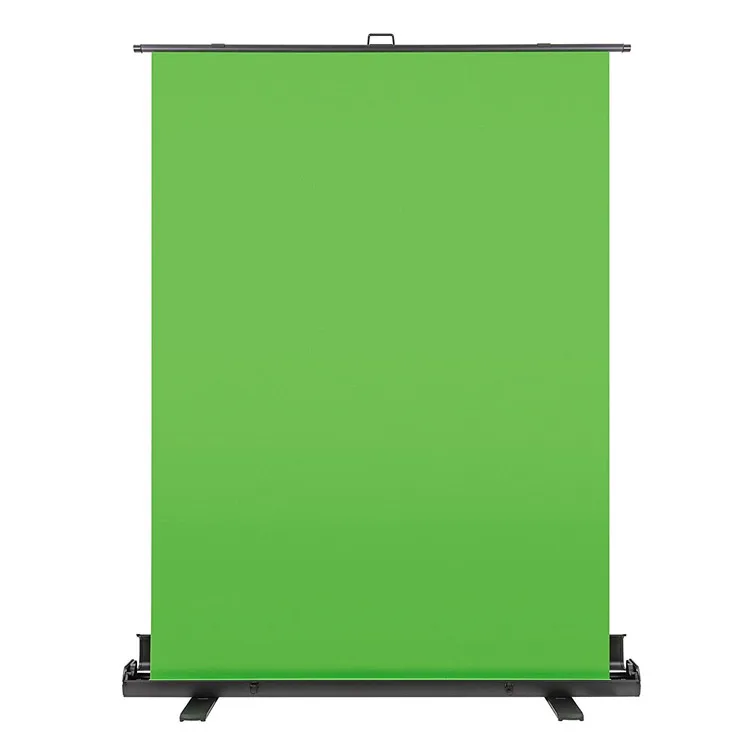 Portable Green Screen Backdrop Live Streaming Photoshoot Backgrounds Studio Kit With Stand Lights Photography Back