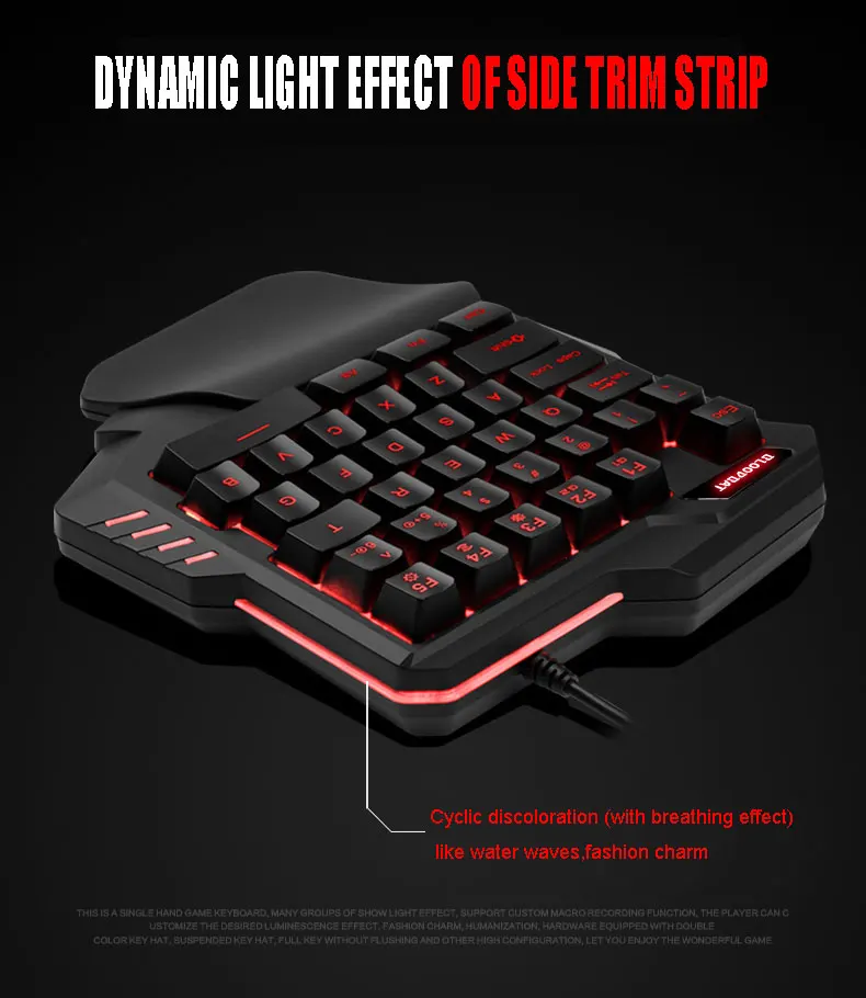 OEM one-handed gaming waterproof mechanical keyboard suitable for Xbox Ps5 PS4 keyboard mouse combo for mobile phone