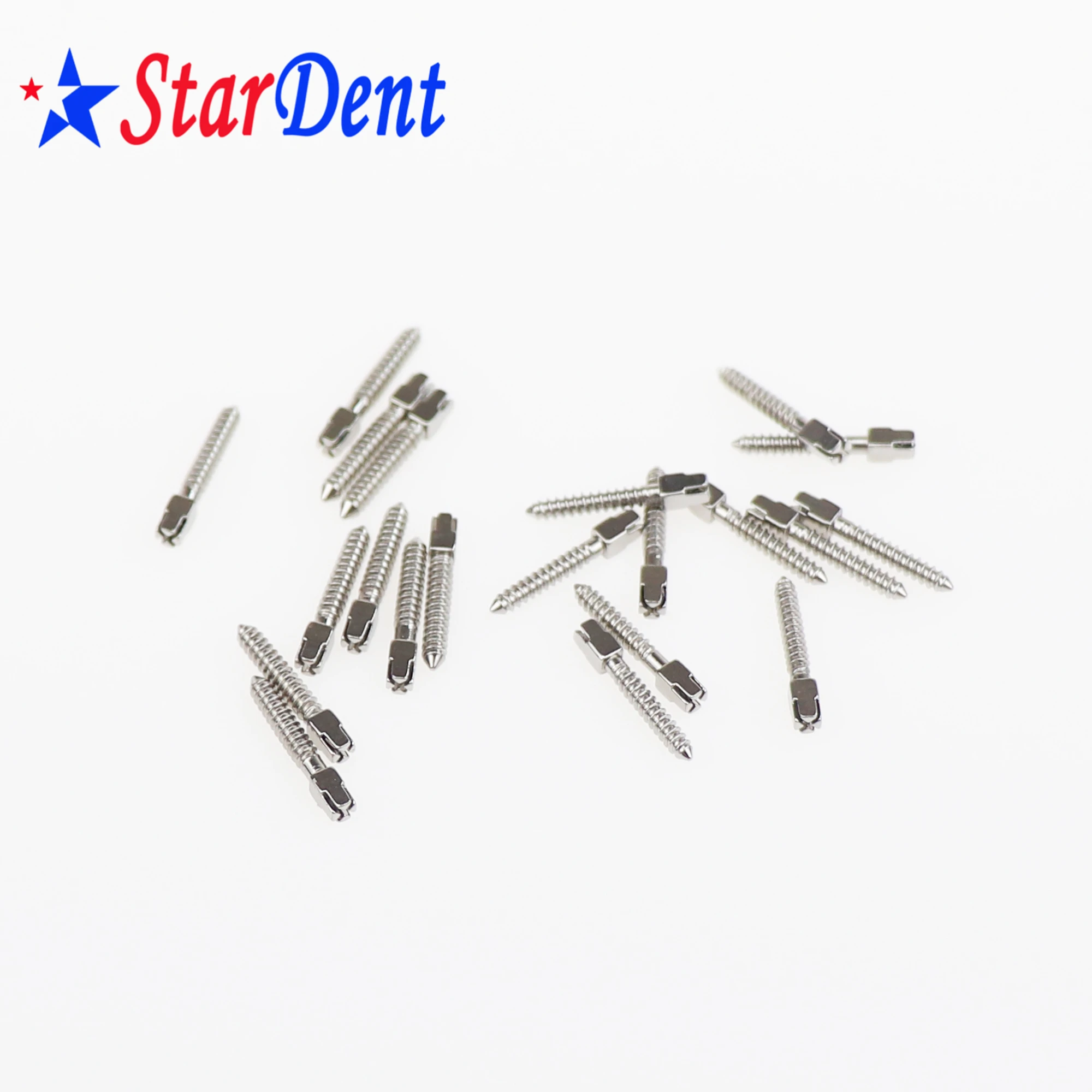 Implant Screw Post for Root Canal Usage Dentist Instrument Tool Golden and Sliver Stainless Steel Dental