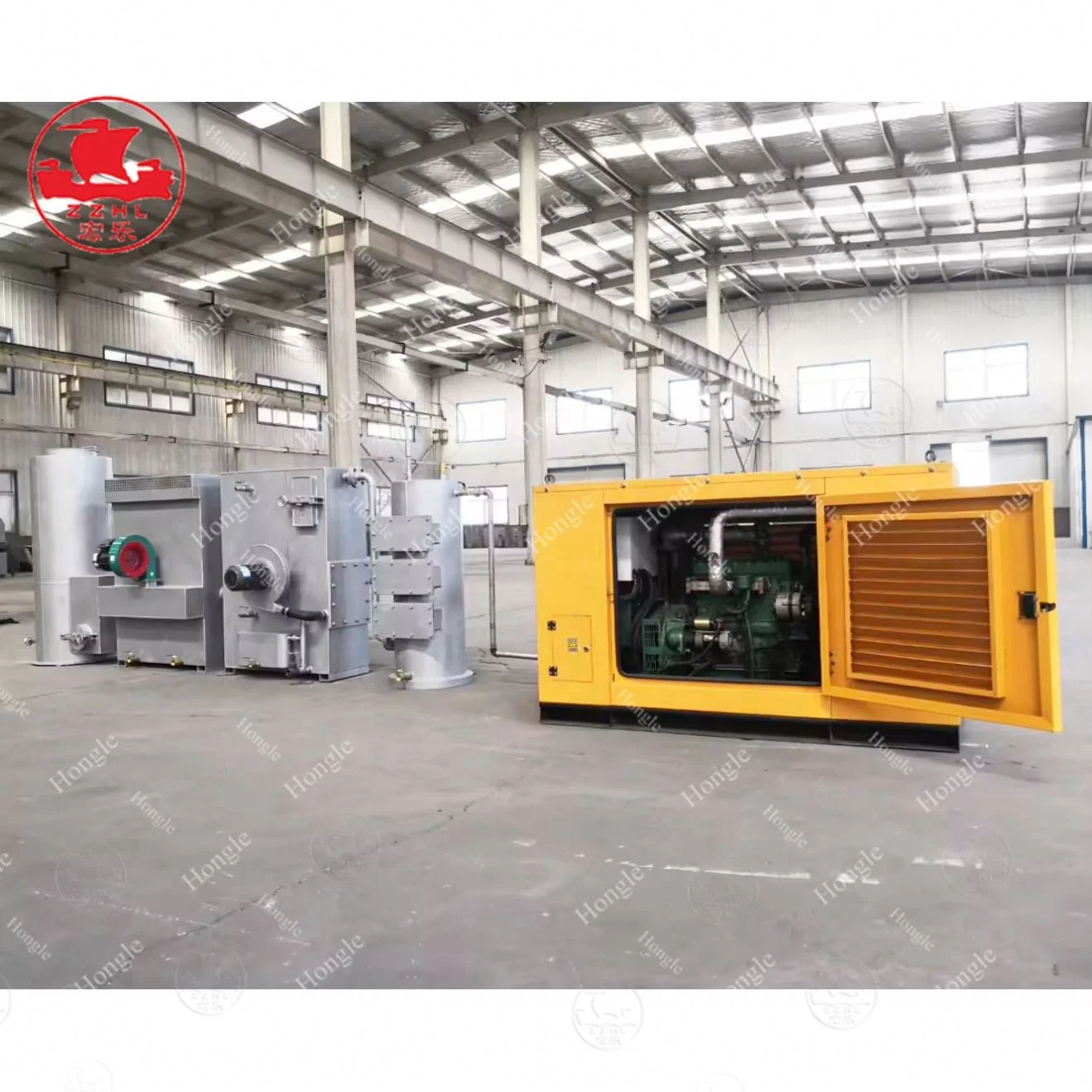 1mw Environment Friendly Gas Genset Price Syngas Generator Set Clean Pyrolysis Electric Wood Biomass Gasifier Power Plant