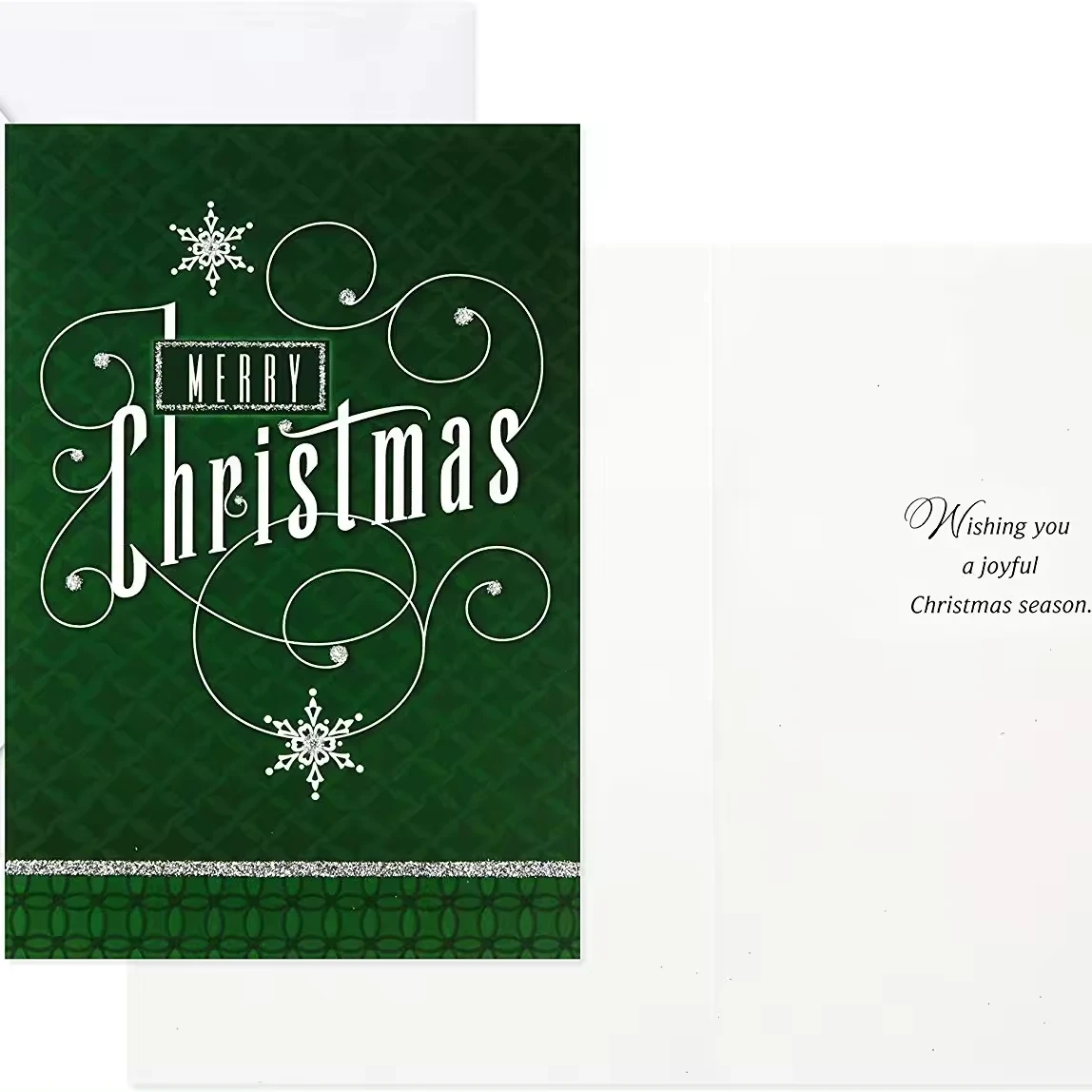 New Year Invitation Christmas Thank You Card And Envelope For Party Wishes Customized Accepted