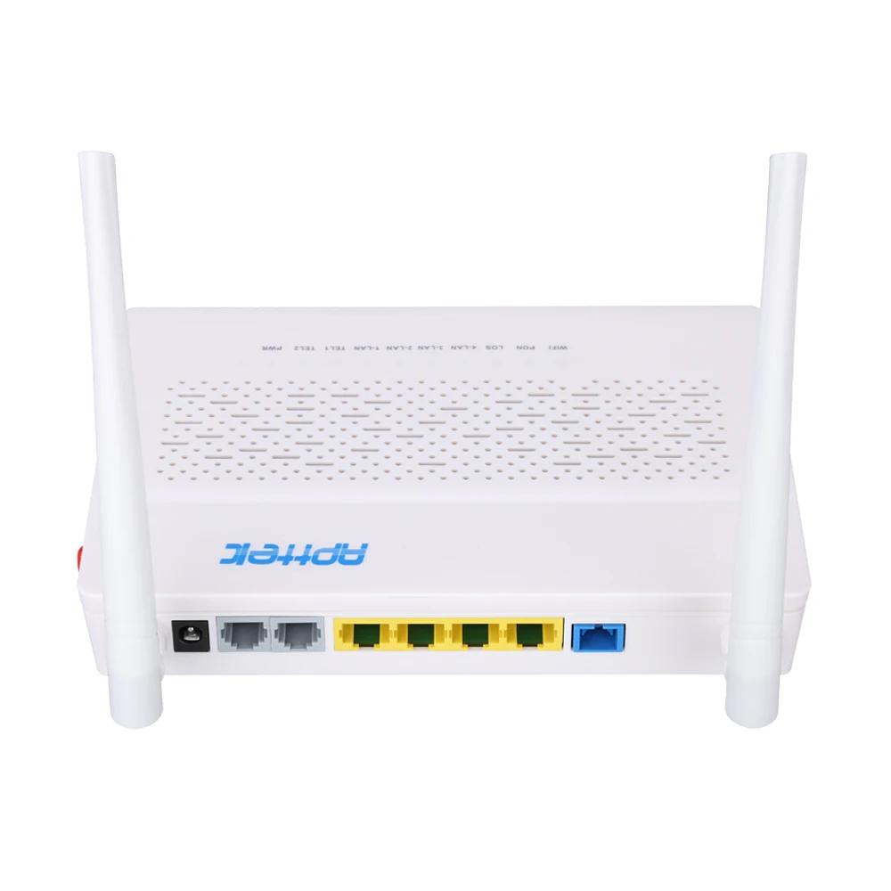 APTTEK EPON ONU Modem with 4GE 2VOIP POTS 2.4G 5G two antenna wifi GEPON ONT