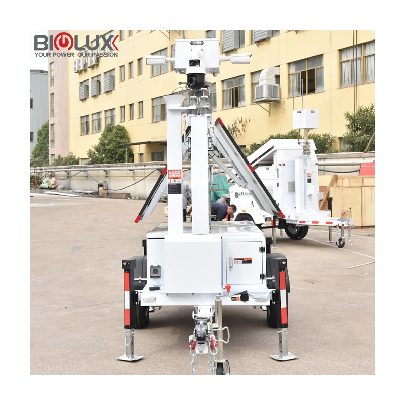 4G 5G Starlink Mobile Solar Surveillance Trailer With Live View Technologies