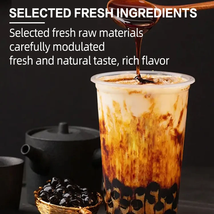 1L Halal flavor fruit dew milk tea baking special raw material  food ingredients Caramel syrup