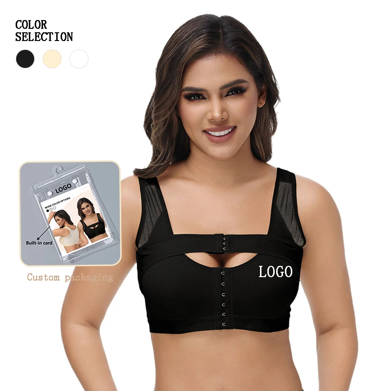 Wholesale Body Shaper Bra Fajas Post Surgery Postparto 3 En 1 Adjustable Straps High Compression Sports Shapewear Wire Free Bra