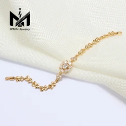 18K Gold Plated Bracelets Laminated Gold Bangles Fashion Women Jewelry