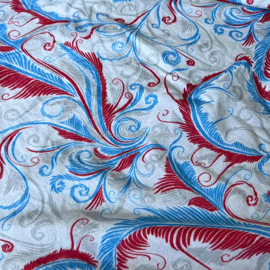 Custom Digital Printing on 100% Cotton flannel woven fabric