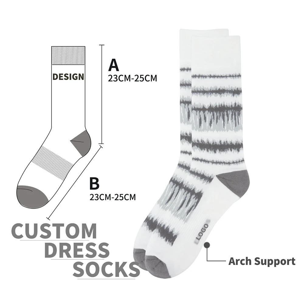 High Quality Anti Bacterial Organic Colorful Customized Crew Neck Custom Logo Bamboo Socks Dress Socks Men